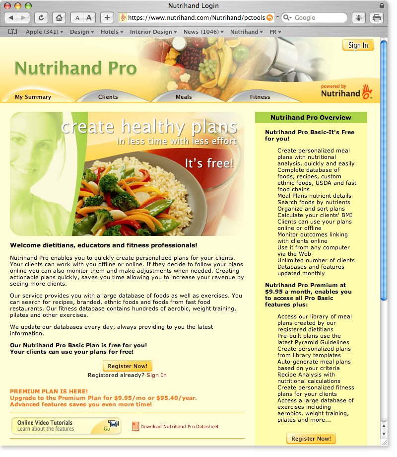 Nutrihand Pro Website